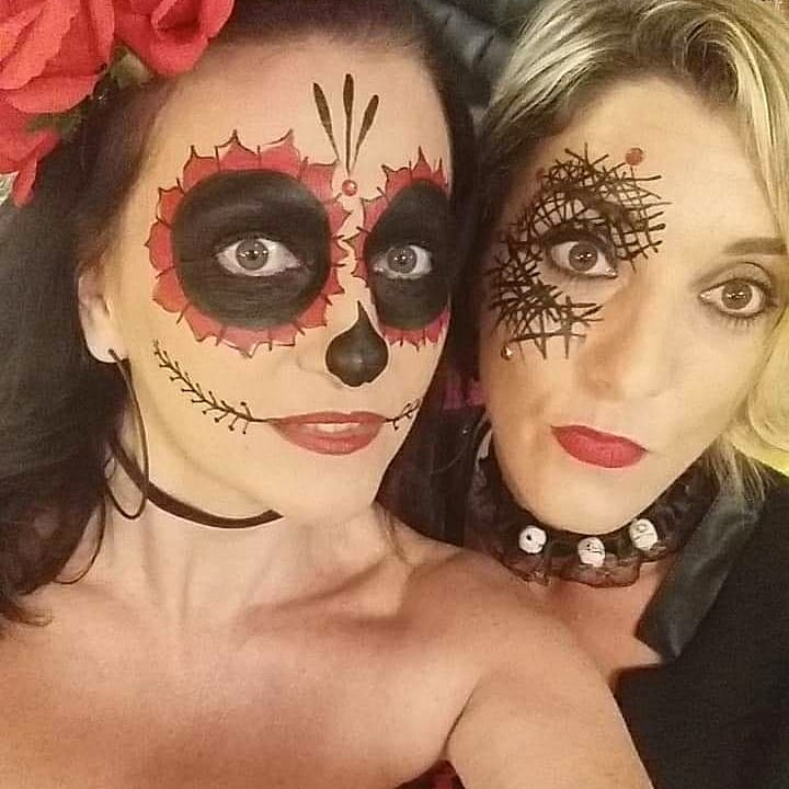 maquillage facepainting halloween adulte