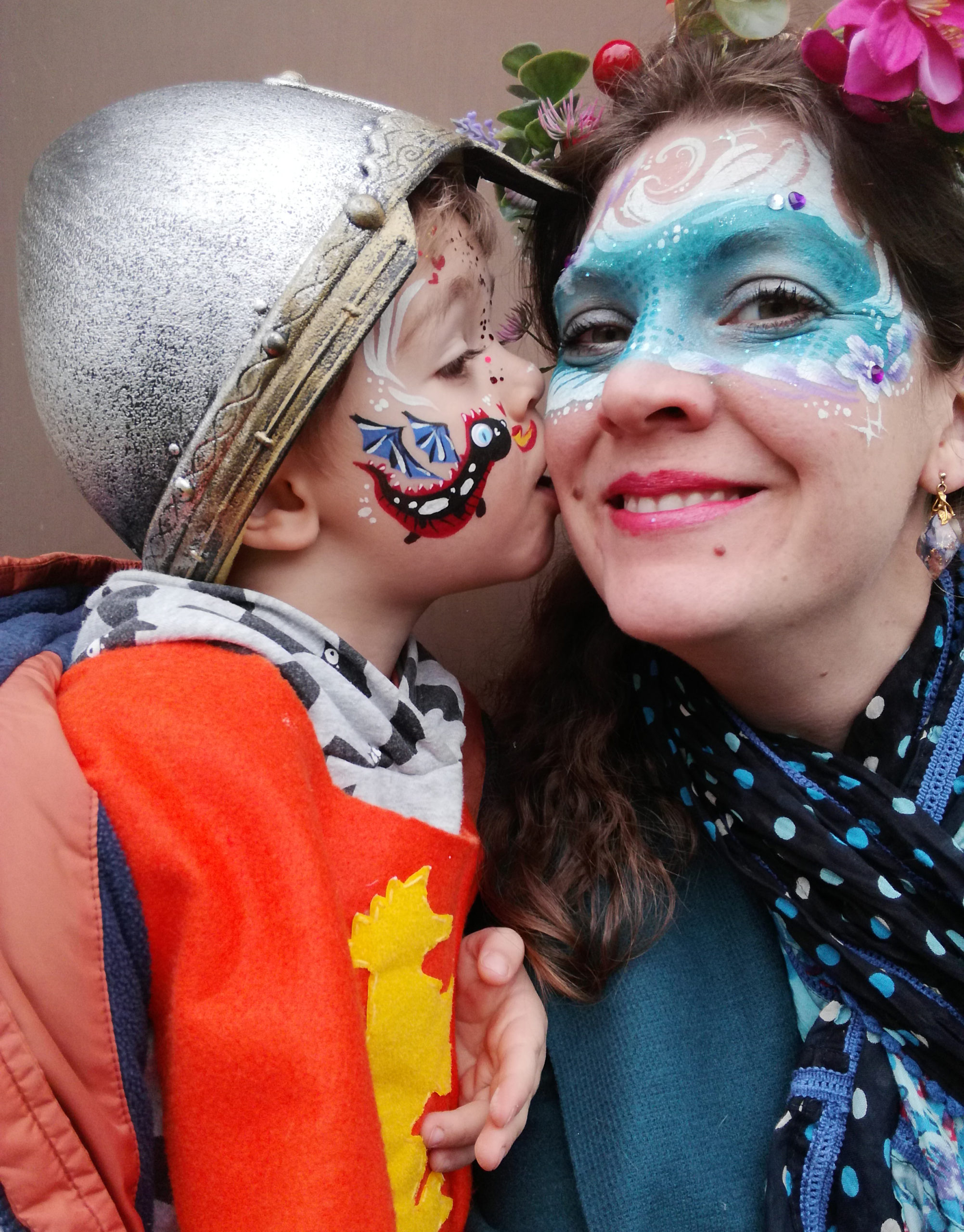 maquillage face painting famille fete medievale