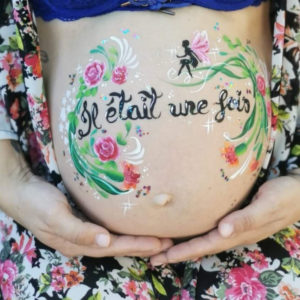 belly painting baby shower maquillage ventre femme enceinte gard herault vaucluse